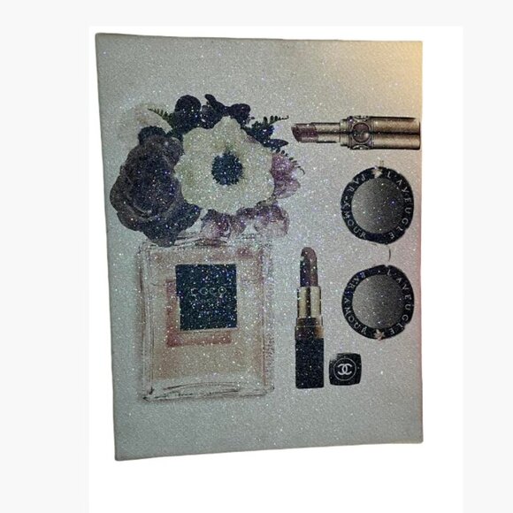 Chanel Other - Chanel Beauty Products Glittery Canvas Glam Art  EUC  Like New